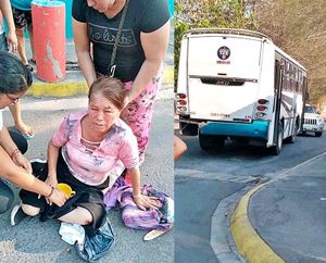 ¡SALE DISPARADA DEL AUTOBÚS! - *CURVA DE GEO LOS PINOS II