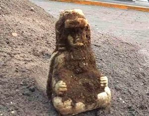¡APARECE FIGURA PREHISPÁNICA EN REMODELACIÓN DEL CENTRO HISTÓRICO!