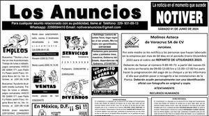 ...LOS ANUNCIOS, AVISOS Y DEMÁS! - SÁBADO, 1 DE JUNIO 2024