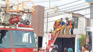 ¡ELECTROCUTADA CUANDO PINTABA SU CASA! - *EN UN DESCUIDO EL RODILLO TOCO LOS CABLES DE ALTA TENSIÓN