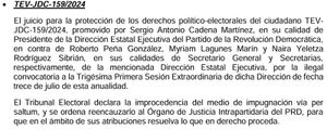 ¡PERREDISTAS VS PERREDISTAS! - *TEV MANDA LA BRONCA AL PARTIDO