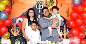CHRISTOPHER CELEBRA CON EL RAYO MCQUEEN!