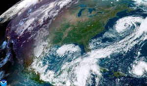 ¡NUBLADO, LLUVIAS Y "NORTE" ARRACHADO! - *LA LÍNEA FRONTAL EN EL SUR DEL GOLFO