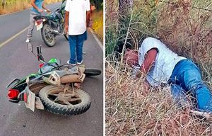 ¡MOTOCICLISTA DERRAPA Y SALE VOLANDO DEL CAMINO!