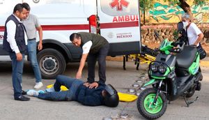 ¡MOTOCICLISTA ARROLLADO POR CAFRE CUANDO IBA PARA LA CHAMBA!