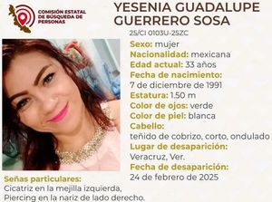 ¡DESAPARECIÓ YESENIA GUADALUPE!