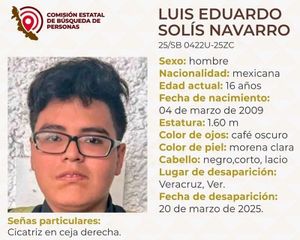 ¡LUIS EDUARDO SIGUE DESAPARECIDO! - FUE VISTO POR ULTIMA VEZ EL 20 DE MARZO