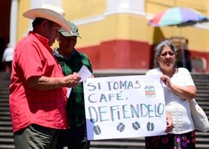 ¡CAFETALEROS SE MANIFIESTAN! - *PIDEN PRECIOS JUSTOS