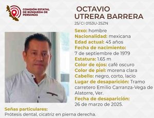 ¡BUSCAN A FUNCIONARIO DE LA SSP QUE DESAPARECIÓ EN UNA EMBOSCADA!