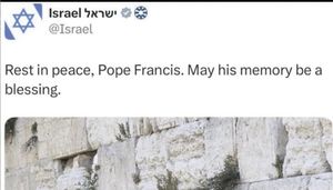 ¡EL GOBIERNO ISRAELÍ BORRA SUS CONDOLENCIAS AL PAPA FRANCISCO POR SU APOYO A PALESTINA!