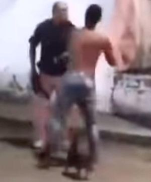 ¡POLICÍA BALEÓ A VIOLENTO MARIDO CUANDO GOLPEABA A SU PAREJA!