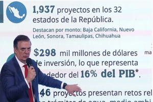 ¡INVERTIRÁ INICIATIVA PRIVADA 298 MIL MILLONES DE DÓLARES, ASEGURA EBRARD!