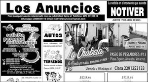 ...LOS ANUNCIOS, AVISOS Y DEMÁS! - JUEVES, 17 DE ABRIL 2025