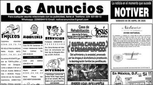 ...LOS ANUNCIOS, AVISOS Y DEMÁS! - SÁBADO, 5 DE ABRIL 2025