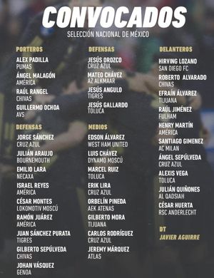 ¡EL “VASCO” CONVOCA A 35 PARA EL TRICOLOR!