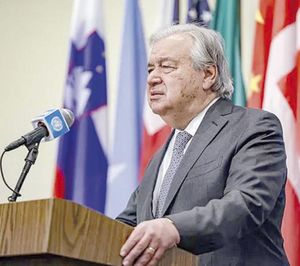 ¡GUTERRES DICE QUE EL MUNDO NECESITA "VOCES FUERTES" QUE APUESTEN POR LA PAZ!