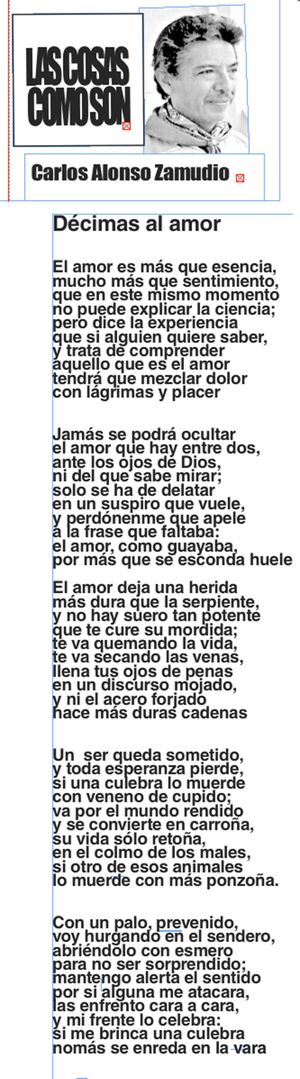 LAS COSAS COMO SON | - DÉCIMAS AL AMOR...