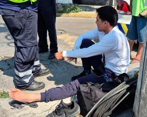 ¡MOTOCICLISTA SE IMPACTÓ CONTRA CAMIONETÓN!
