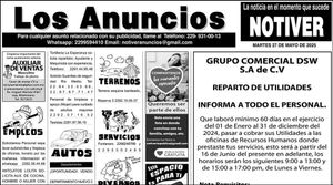 ...LOS ANUNCIOS, AVISOS Y DEMÁS! - MARTES, 27 DE MAYO 2025