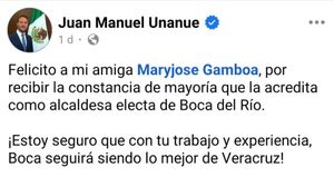 ¡Y UNÁNUE FELICITÓ A MARYJOSE, ALCALDESA ELECTA DE BOCA! - TRAS RECIBIR LA CONSTANCIA DE MAYORÍA