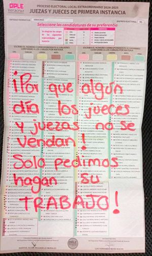 ¡EN PROTESTA MARCAN BOLETAS ELECTORALES!