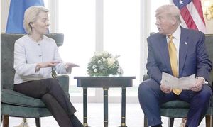 ¡FIRMAN EU Y UNIÓN EUROPEA ACUERDO COMERCIAL CON ARANCELES DEL 15%!