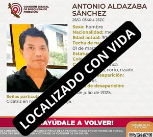 ¡ANTONIO ALDAZABAL APARECIÓ CON VIDA!