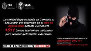 ¡INHABILITAN 1511 LÍNEAS TELEFÓNICAS USADAS POR EXTORSIONADORES!