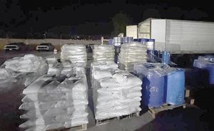 ¡ASEGURAN TRACTOCAMIÓN CON MÁS DE 13 TONELADAS Y 13 MIL 400 LITROS DE PRECURSORES QUÍMICOS!