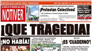LA PORTADA - JUEVES 27 DE NOVIEMBRE 2025
