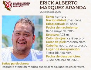 ¡HOMBRE DE 40 AÑOS DESAPARECIÓ EN TIERRA BLANCA!