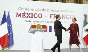 ¡“LA LUCHA CONTRA EL NARCO NOS UNE A TODOS” ! - DICE MACRON EN SU REUNIÓN CON SHEINBAUM