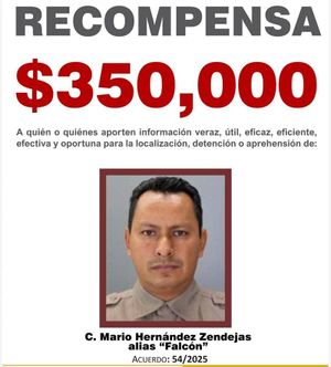 ¡FGE PONE RECOMPENSA DE 350 MIL PESOS PARA LOCALIZAR A EX OFICIAL DE LA FUERZA CIVIL!