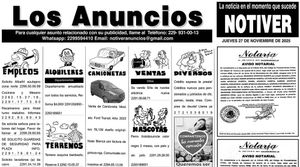 ...LOS ANUNCIOS, AVISOS Y DEMÁS! - JUEVES, 27 DE NOVIEMBRE 2025