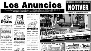 ...LOS ANUNCIOS, AVISOS Y DEMÁS! - LUNES, 3 DE NOVIEMBRE 2025