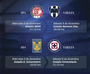 ¡MIÉRCOLES Y SÁBADO, LAS SEMIFINALES EN LIGA MX!