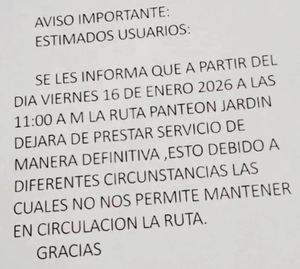 ¡DESAPARECE LA RUTA PANTEÓN JARDÍN! - *A caminar, hasta Cuauhtémoc y Díaz Mirón