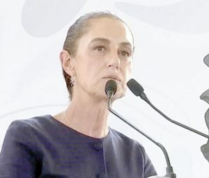 ¡SHEINBAUM: “HAY ALGO QUE NO SE NEGOCIA Y ES LA SOBERANÍA”! - *La presidenta afirmó que "no sirve de nada más violencia" y sostuvo que se redujo a la mitad el tráfico de fentanilo a la frontera.