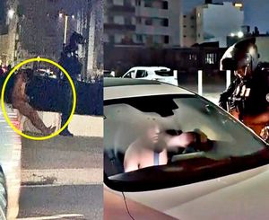 ¡MANEJABA SU CARRO EN TRAJE DE “ADÁN”!