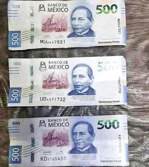 ¡CIRCULAN BILLETES FALSOS DE 500 PESOS EN LOS MERCADOS!