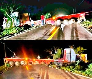 ¡LE FALLAN LOS FRENOS A “TRANSFORMER” Y QUEDÓ ATRAVESADO!