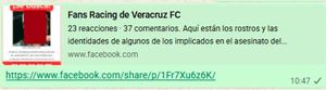 ¡OTRO ARREPENTIMIENTO! - *Fans de Racing difunden a más de 20 implicados en la muerte de “El Biyic”...