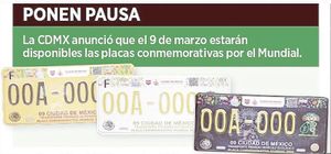 ATORAN ENTREGA DE PLACAS... ¡POR MUNDIAL!