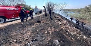 ¡ATIENDEN BOMBEROS INCENDIO DE PASTIZAL EN LA ZONA PONIENTE DE VERACRUZ!