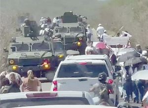 ¡SHEINBAUM RECORRE SINALOA CON FUERTE DISPOSITIVO DE SEGURIDAD!