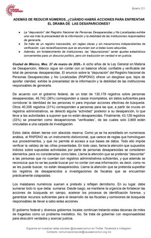 ¡LO MOCHARON! - *ONG vs el informe de desaparecidos