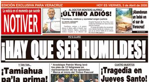 LA PORTADA - VIERNES 3 DE ABRIL 2026