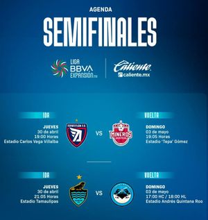 ¡LISTAS LAS SEMIFINALES EN LIGA DE EXPANSIÓN!
