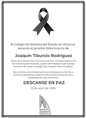¡MUERE DESTACADO NOTARIO! - *Joaquín Tiburcio Rodríguez, padre del actual presidente del Colegio