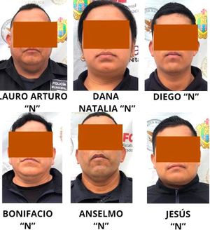 ¡CAPTURAN A 6 POLICÍAS! - LA SSP Y DEFENSA LES ASEGURARON BOLSAS CON MARIHUANA Y EQUIPO TÁCTICO